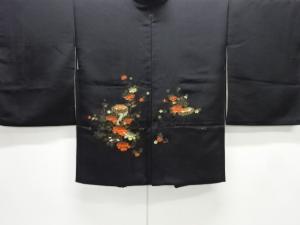 貝桶に牡丹模様一つ紋絵羽織